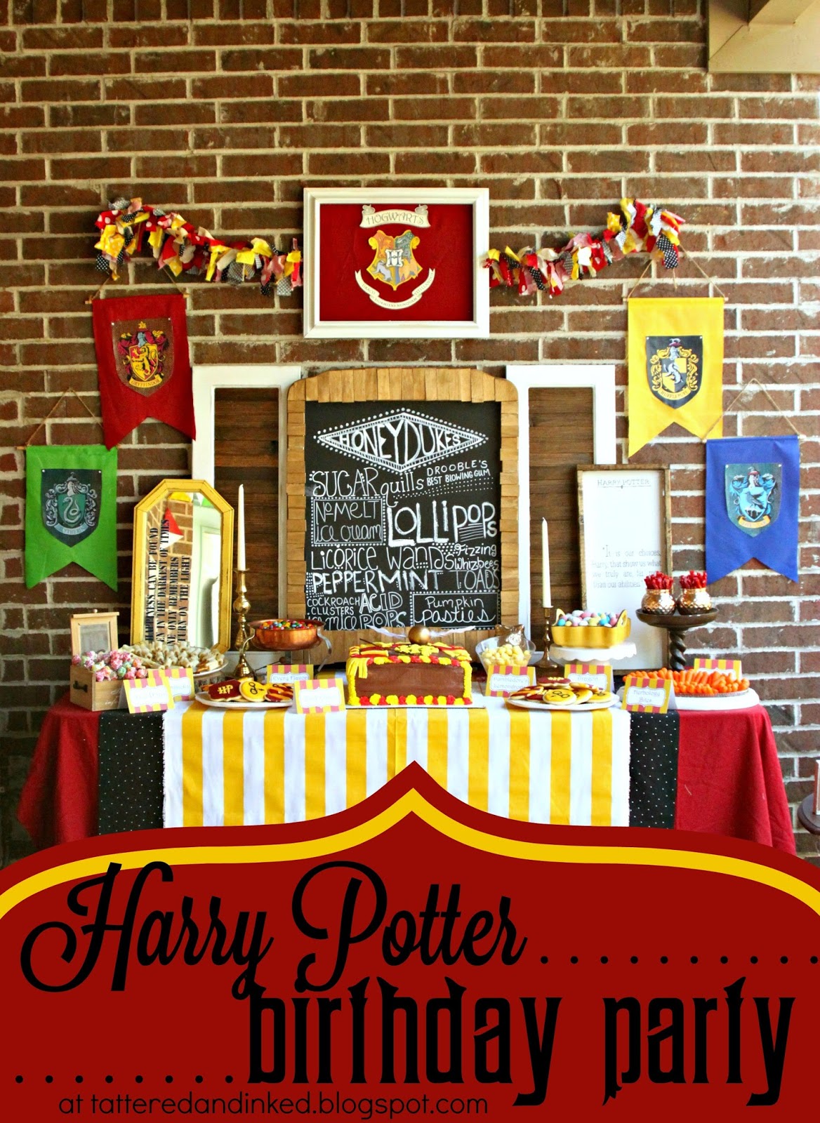 Stacks and Flats and All the Pretty Things: DIY Harry Potter Birthday  Party